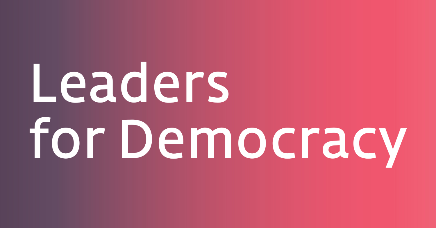 Junge Führungskräfte gestalten die Zukunft der Demokratie mit!